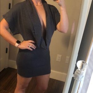 Cowl neck sweater tunic